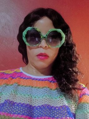 (NEW)! Cute! Teal Green Oversized Round Sun Shades! :-)